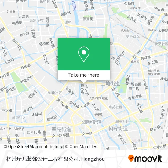 杭州瑞凡装饰设计工程有限公司 map