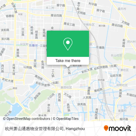 杭州萧山通惠物业管理有限公司 map