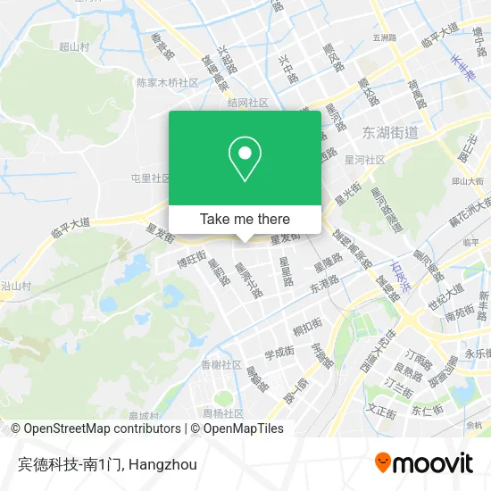宾德科技-南1门 map