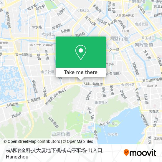 杭钢冶金科技大厦地下机械式停车场-出入口 map