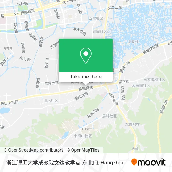 浙江理工大学成教院文达教学点-东北门 map