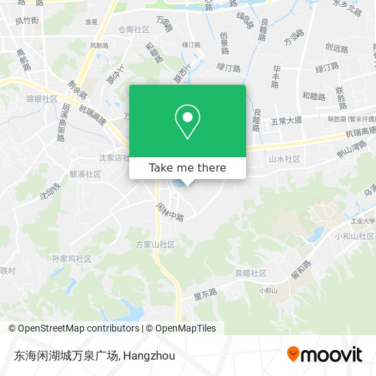 东海闲湖城万泉广场 map