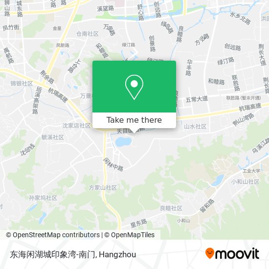 东海闲湖城印象湾-南门 map
