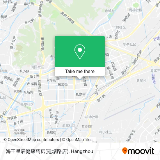 海王星辰健康药房(建塘路店) map