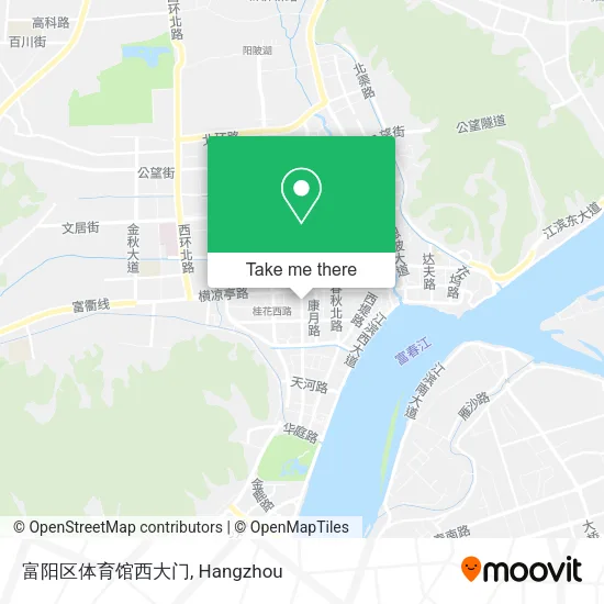 富阳区体育馆西大门 map