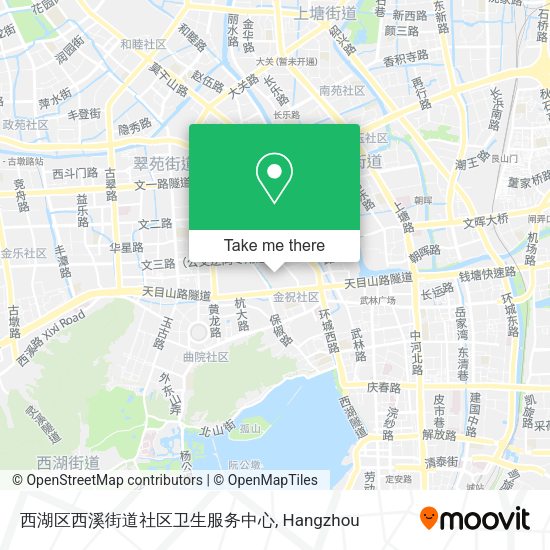 西湖区西溪街道社区卫生服务中心 map