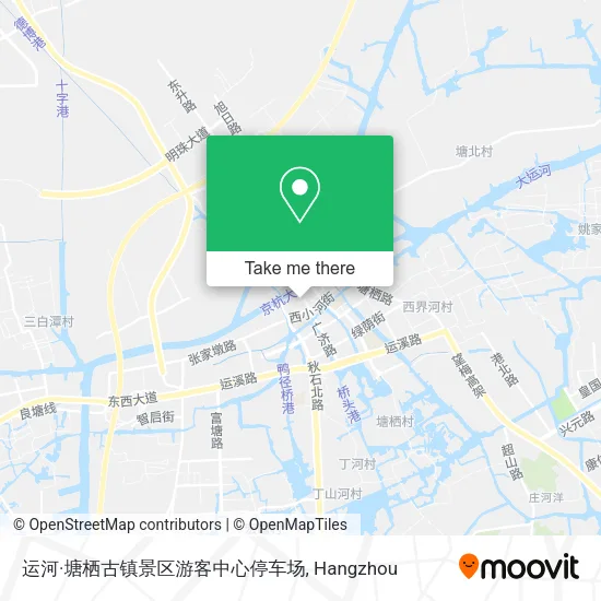 运河·塘栖古镇景区游客中心停车场 map
