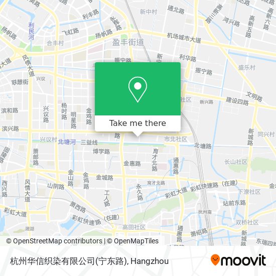 杭州华信织染有限公司(宁东路) map