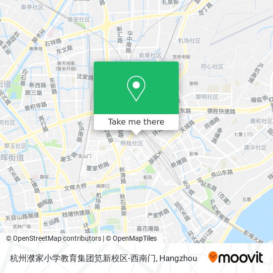 杭州濮家小学教育集团笕新校区-西南门 map