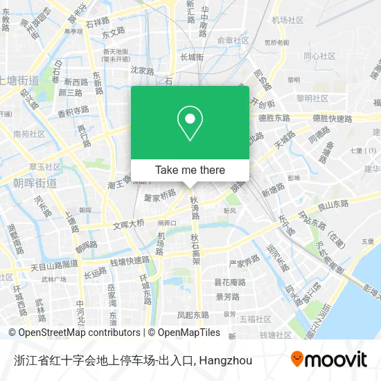 浙江省红十字会地上停车场-出入口 map