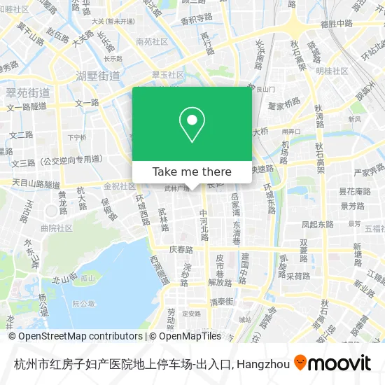 杭州市红房子妇产医院地上停车场-出入口 map