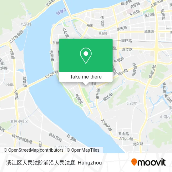 滨江区人民法院浦沿人民法庭 map