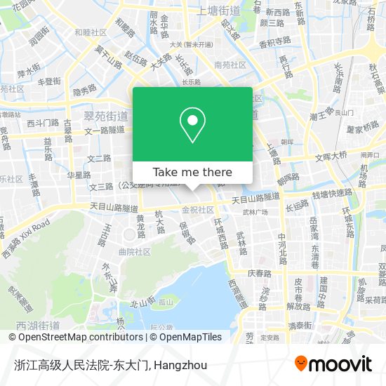 浙江高级人民法院-东大门 map