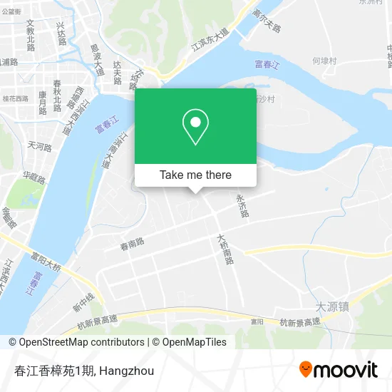 春江香樟苑1期 map