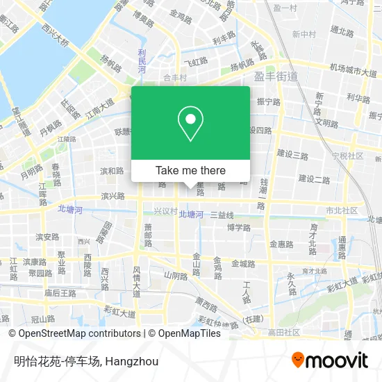明怡花苑-停车场 map