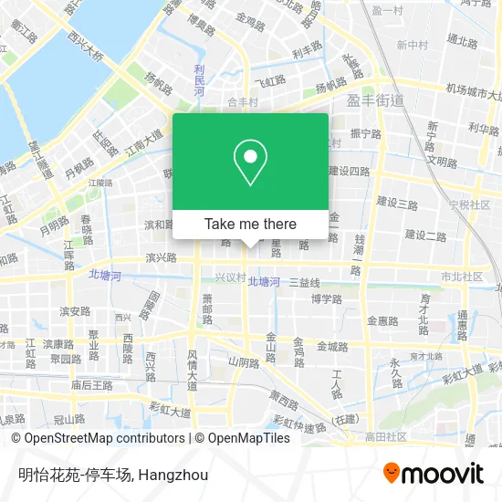 明怡花苑-停车场 map