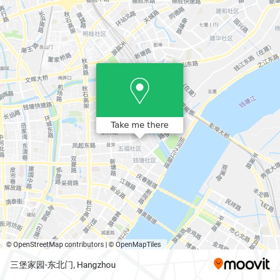 三堡家园-东北门 map