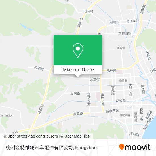 杭州金特维轮汽车配件有限公司 map