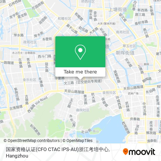 国家资格认证(CFO CTAC IPS-AU)浙江考培中心 map