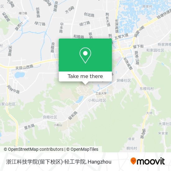 浙江科技学院(留下校区)-轻工学院 map