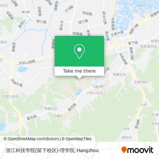 浙江科技学院(留下校区)-理学院 map