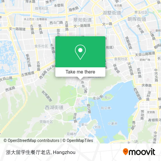 浙大留学生餐厅老店 map