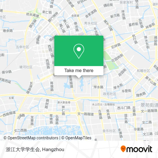 浙江大学学生会 map