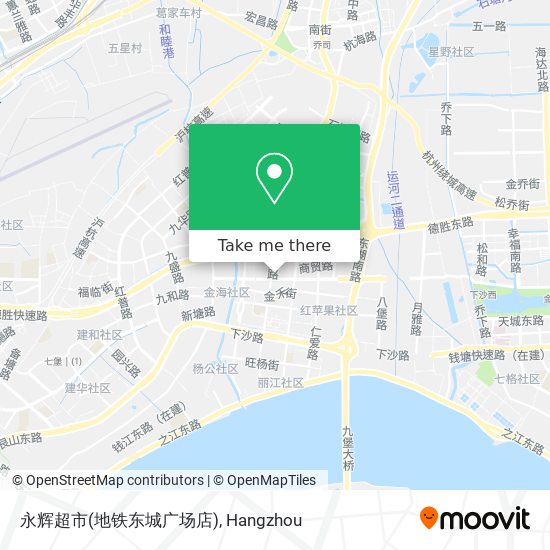 永辉超市(地铁东城广场店) map