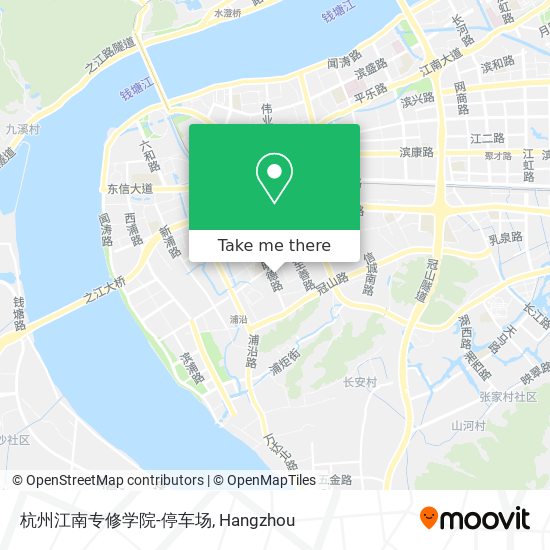 杭州江南专修学院-停车场 map