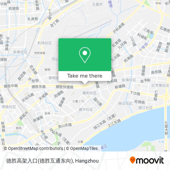 德胜高架入口(德胜互通东向) map