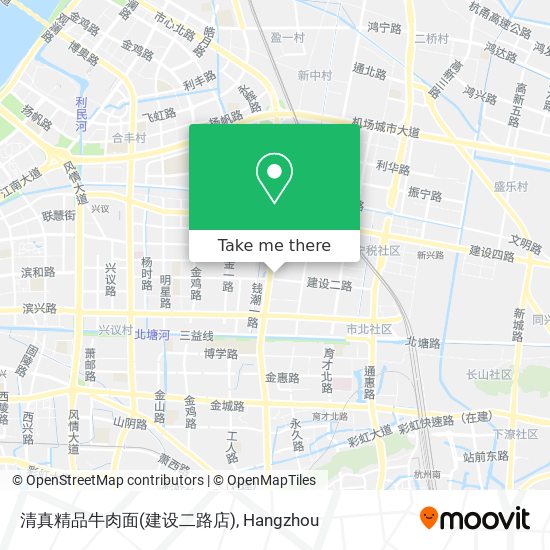 清真精品牛肉面(建设二路店) map