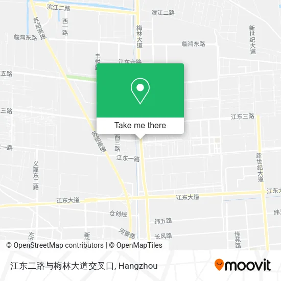 江东二路与梅林大道交叉口 map