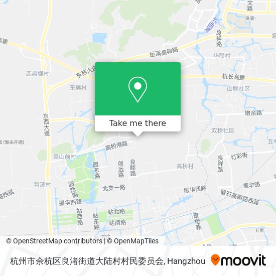 杭州市余杭区良渚街道大陆村村民委员会 map