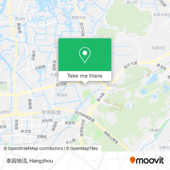 泰园物流 map