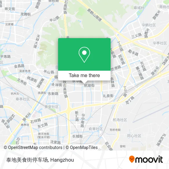 泰地美食街停车场 map