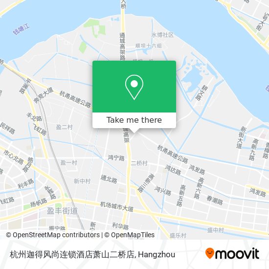 杭州迦得风尚连锁酒店萧山二桥店 map