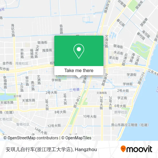 安琪儿自行车(浙江理工大学店) map