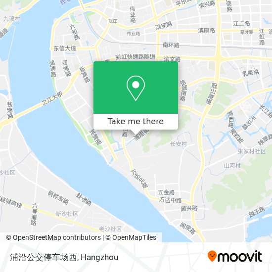 浦沿公交停车场西 map