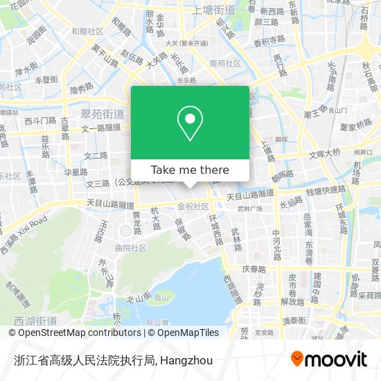浙江省高级人民法院执行局 map
