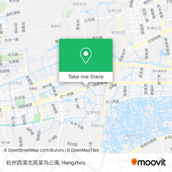 杭州西溪北苑菜鸟公寓 map