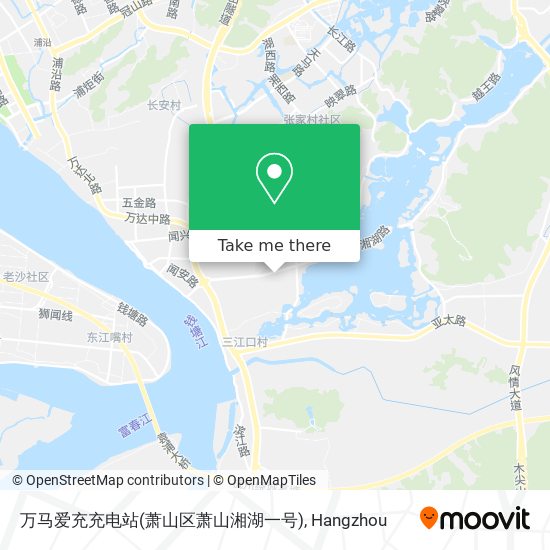 万马爱充充电站(萧山区萧山湘湖一号) map