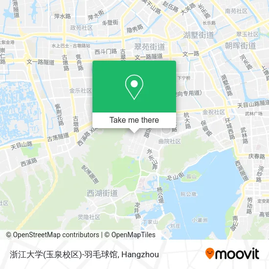 浙江大学(玉泉校区)-羽毛球馆 map