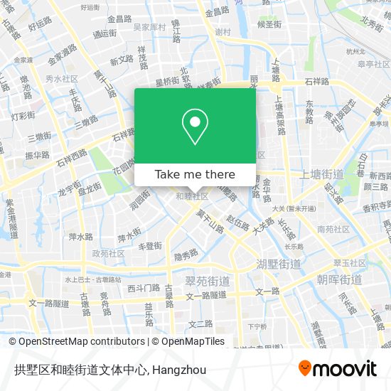 拱墅区和睦街道文体中心 map