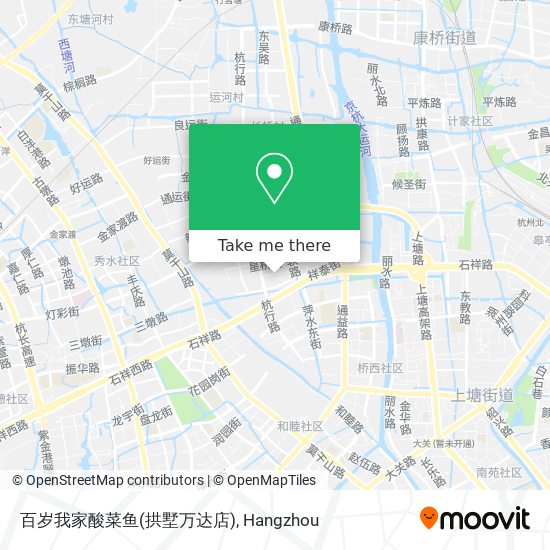 百岁我家酸菜鱼(拱墅万达店) map