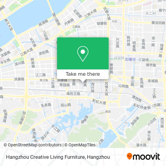 Hangzhou Creative Living Furniture map