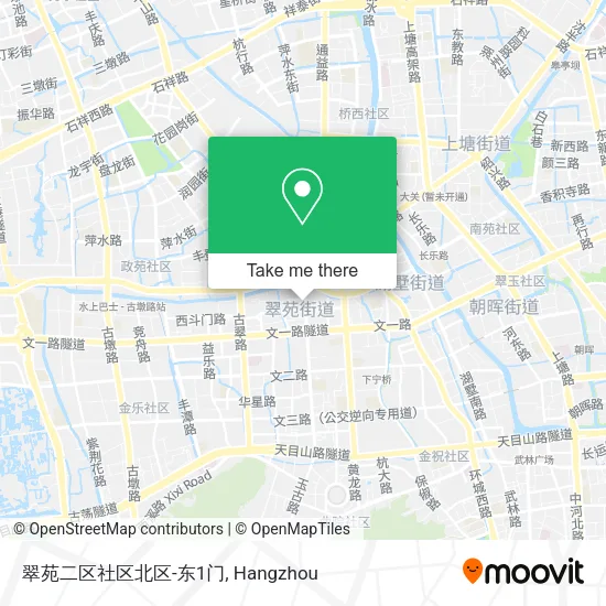 翠苑二区社区北区-东1门 map