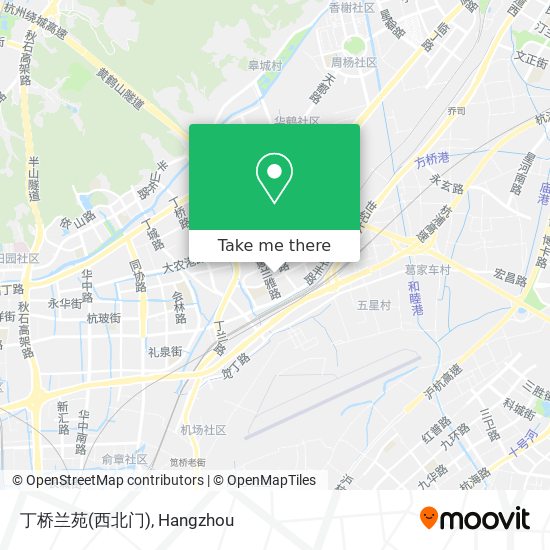 丁桥兰苑(西北门) map