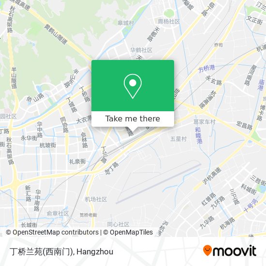 丁桥兰苑(西南门) map