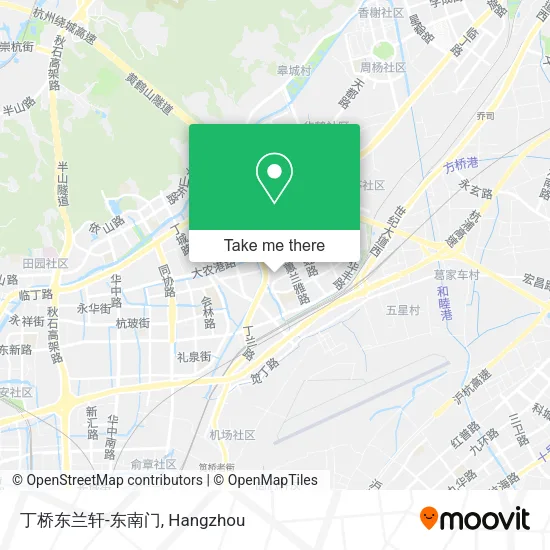 丁桥东兰轩-东南门 map