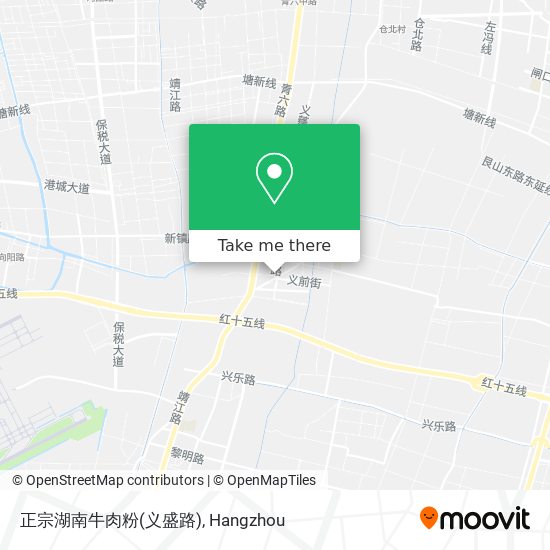 正宗湖南牛肉粉(义盛路) map